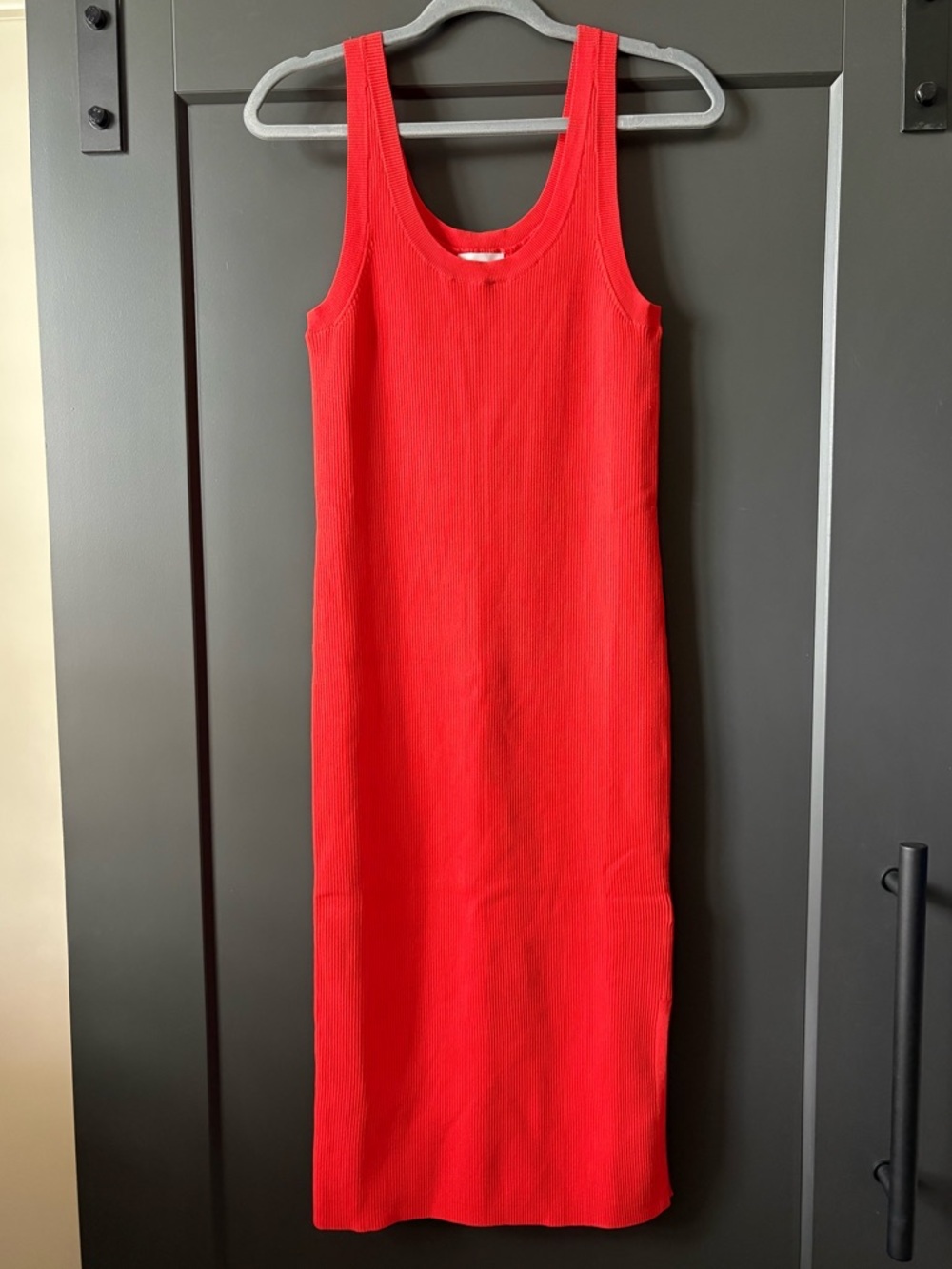 NWT The Drop Yasmin Tank Dress | Fire Orange | Scoop-Neck Maxi Dress